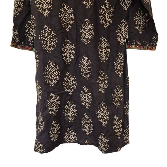 Fabindia Women's Black Cotton Kurta NEW - Picture 4 of 16